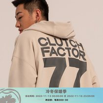 PROCITY autumn winter zipper hooded sweater men and women with the same letter printed loose leisure jacket top