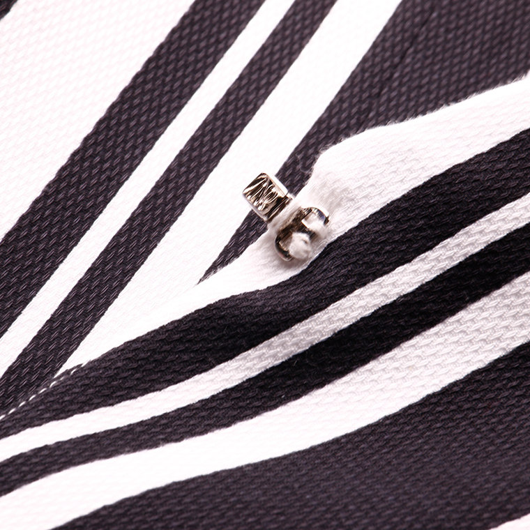 NAERSI/娜尔思女装 2015夏装新款西装套装短外套黑白条纹七分袖