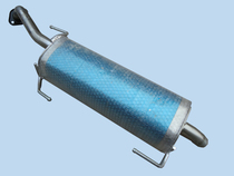 Nissan Tiida Yida Liwei Sylphy rear section double-layer thickened stainless steel exhaust pipe muffler muffler