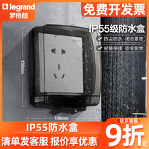 Rogrand waterproof box socket waterproof cover splash-proof box switch protective cover bathroom toilet concealed 86 type