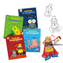 Kindergarten painting book Childrens Painting Book 3-6 year old baby step by step learning painting book coloring book Simple figure introduction