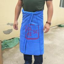 Public hair blue towel bath towel bath towel bath towel absorbent large hot spring cotton knitting training