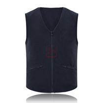 Male navy vest warm fleece vest waistcoat Spring and Autumn Winter waistcoat shoulder base shirt