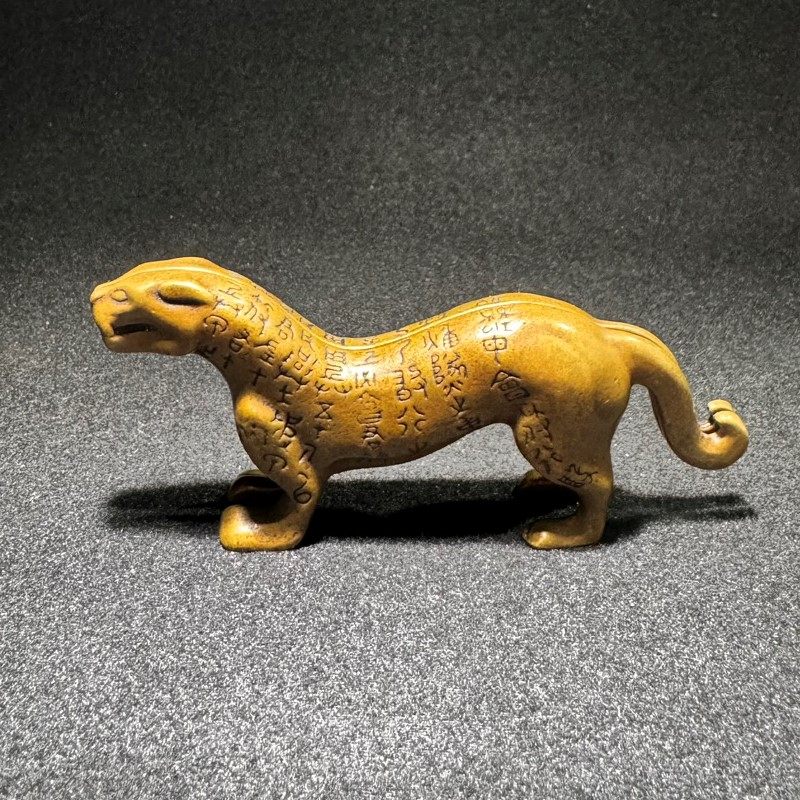 铜虎符摆件古玩铜器黄铜实心虎符印章兵符权力信物家居办公室装饰