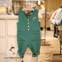 Direct mail minkmui Korea little star 21 summer green casual bib 31215-420-02