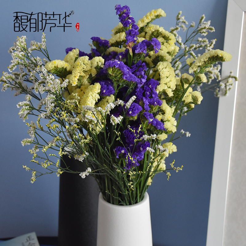 yunnan natural air-dried real flowers forget-me-not dried flower bouquets large dried flowers decorative ornaments home furnishings living room diy