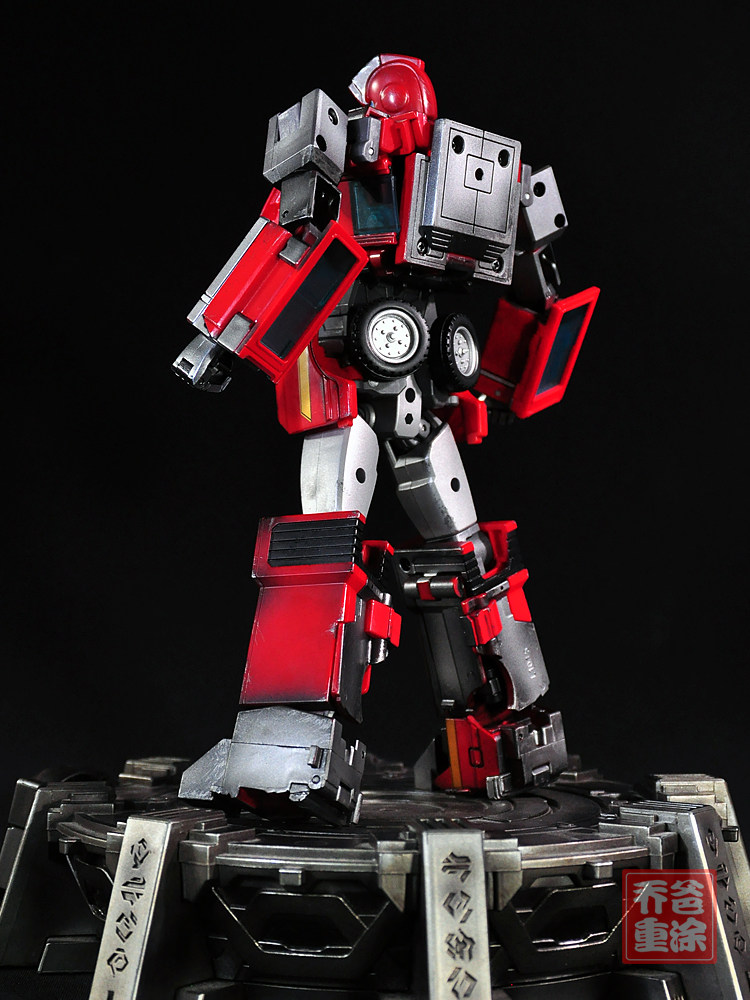 乔爸重涂 变形金刚 mp-27 mp27 g1 铁皮 救护车 改色上色 战损