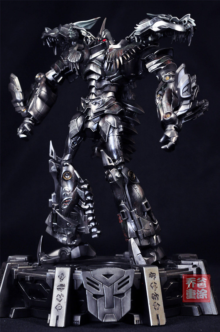 乔爸重涂变形金刚电影4钢锁钢索孩之宝正版金属上色