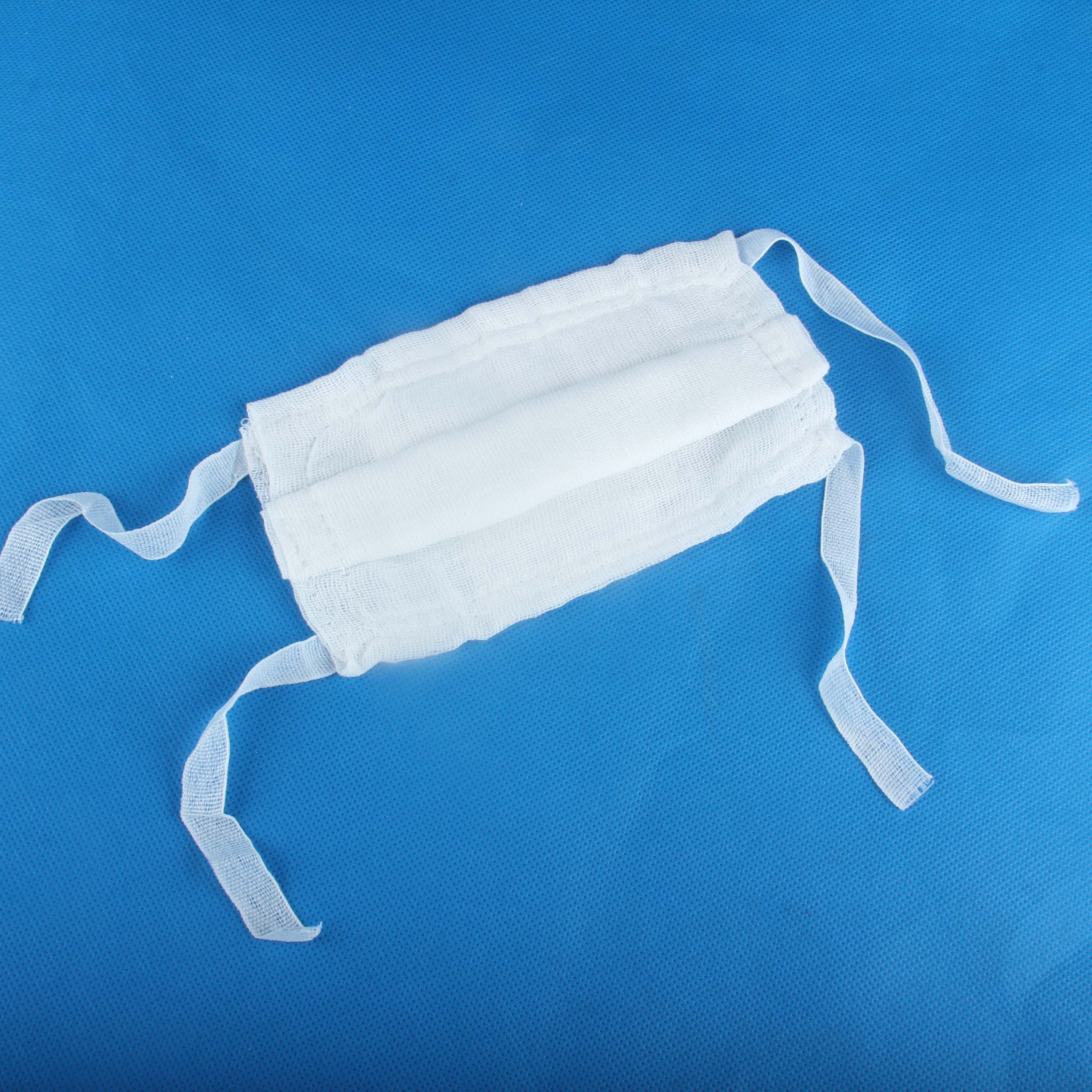 16层12层9层脱脂棉纱布口罩 工业劳动防粉尘口罩 可清洗劳保口罩