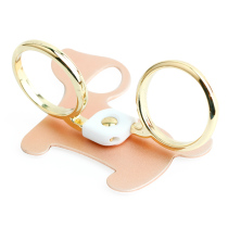 Magic Bang Small Wang Double Ring Button Cell Phone Bracket Anti-Fall Theft Robbery Metal Ring Creative Zodiac Gift Chicken Monkey Bull