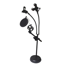 Mobile phone flat live bracket multifunction floor tripod with tonic light lamp desktop MV sloth holder tripod tripod