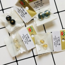 SF spot Japan Parts club star transparent double-beaded handmade earrings diy accessories