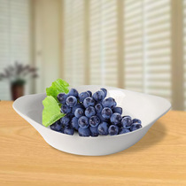 White porcelain dinner plate ceramic small plate household western-style dish bowl cold dish plate fish plate plate shallow plate flat plate colorful butterfly tableware