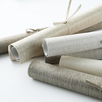 Woven Textured Wall Fabric Color Seamless Wall Cloth Bedroom Modern Minimalist Living-room Background Wall Upmarket Pure Color Wall Fabric Wallpaper