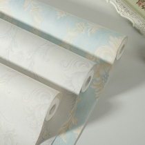 Eurostyle non-woven fabric wall paper thickened 3d stereoppress Damascus bedroom living room background wall paper eco-friendly light and luxurious