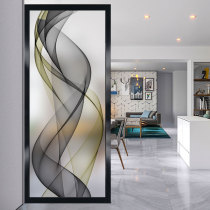 Modern art glass screen partition Living room decoration Bedroom occlusion home entrance porch Simple craft abstraction