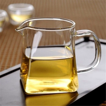 Heat-resistant glass Teapot Stainless steel filter Transparent small square tea maker Thickened Kung Fu tea set