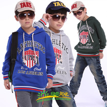 Spring and autumn childrens clothing boy jacket cardio-hoodie sweatshirt pure cotton children Long sleeves T-shirt jacket 1202