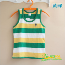 Summer-style boy clothes boy Summer vest pure cotton CUHK Scout shoulder worker character sleeveless sweatshirt child jersey DBZ