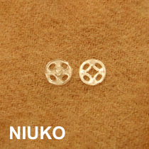 NIUKO clothing accessories mother buckle transparent resin plastic underwear invisible dark button button DIY anti-light buckle