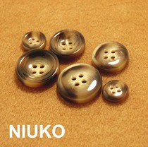 NIUKO accessories amber classic vintage nigy coat button jacket button four-eye buckle clothing design