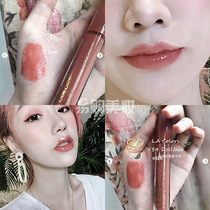 L A la Colors CLG934 Dollface Lip Glaze Lip Honey Peach Oolong Cinnamon Milk Tea
