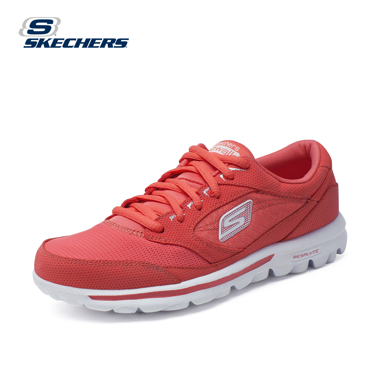 skechers斯凯奇运动休闲鞋 舒适系带豆豆鞋 超轻透气女单鞋13569产品展示图4