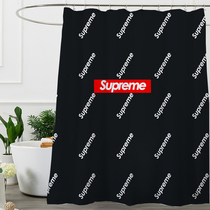 Tide brand supreme shower curtain waterproof thick mildew proof Nordic bathroom Bath Curtain ins Net red blackout polyester curtain