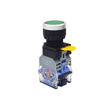 A good push button switch LA38A-11BDNT self-folding 20ZS self-locking with light on the round power start stop