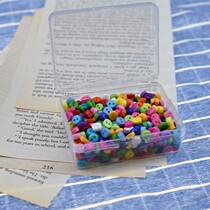 Color mini button candy color bread button 6mm small button two holes cute green button button with storage box