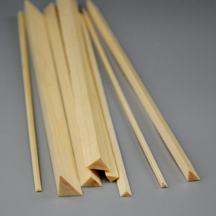 松木三角木条实木三角条diy手工模型材料 等腰直角边长25*25mm