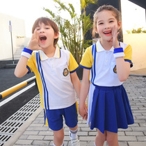 Primary School Students Class Clothing Summer Clothing Kindergarten Garden Suit Summer Childrens Class College Wind Sports Performance Chorus Graduation Suit