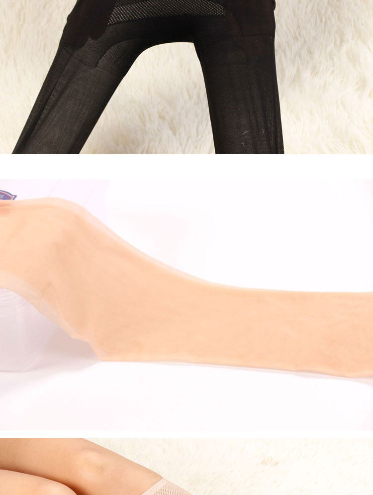 360度无痕全透明无缝丝袜 超薄性感防勾丝连裤袜 脚尖透明袜子_双氙