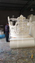 Foam Sculptures Custom Castle Wedding Stage Bugscape European-style Crown Scene Placement Wedding Prop Bubble Sculpture model