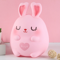 Rabbit piggy bank childrens anti-Fall Savings bank saving money anti-fall Net Red Girl boy girl girl 2021 new female