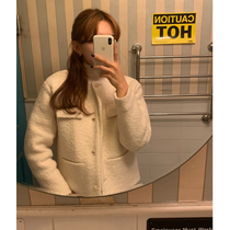 White small fragrant wind coarse woolen coat 2021 Autumn New Wild Korean French gentle temperament short coat women