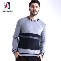 SEVLAE Saint Fry fashion autumn mens round neck sweater autumn winter sports long sleeve T-shirt F132694511