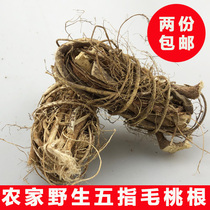 Heyuan specialty authentic farm self-drying wild five-finger hair peach root five-claw dragon soup material sulfur-free pure root 250 grams