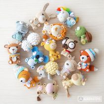 Xiao Xiao Yuan Puppet Decomposed Hook Needle Woven DIY Hand Animal Gift Tutorial Bear Deer Unicorn(Middle)