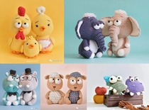 Small-thinking shop doll graph decomposed needle DIY handmade birthday present tutorial like a chicken hippo (middle)