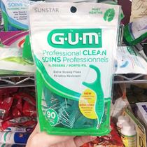 Canadian GUM toothpick dental floss floss stick mint flavor 90-pack reinforced dental floss