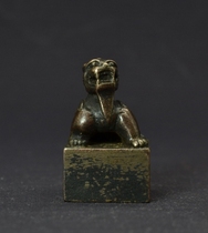 Evil spirits Ancient beast button Copper seal billet Copper seal Seal engraving Seal engraving Gold stone seal engraving seal Copper seal