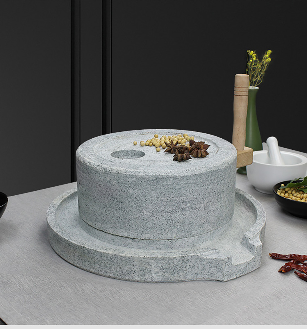 石磨家用石磨盘小石磨手推小型青石老石磨家用手工迷你手动豆浆机