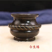 Imitation ancient jade jade ancient play collection with collection of jade jade small pieces of jade pot with high ancient jade pendant small jar