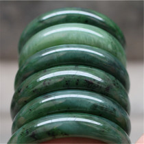 Natural Xinjiang Hetian jade bracelet Bi jade bracelet multiple size bracelet wide bracelet send certificate low price sale