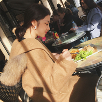 Mrs Qians Sydney custom raccoon big hair collar hooded coat