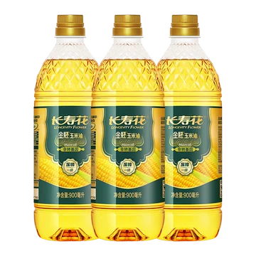 【长寿花】金胚玉米油900ml*3瓶[15元优惠券]-寻折猪