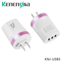 Multi-port charger Smart socket row plug multi-function 3-port USB plug Apple mobile phone charging head porous