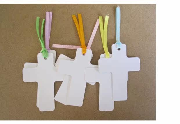 基督教礼品十字架精美彩色丝带经文书签基督徒主日学福音用奖礼品