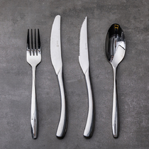 Duoyi Western tableware knife and fork steak tableware set 304 stainless steel knife fork and spoon three-piece ins wind household